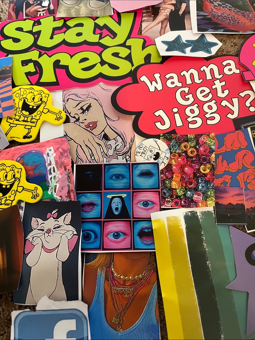 random selection of 10 stationary pieces